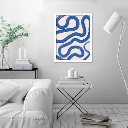 Royal Blue Line Matisse 1 by The Print Republic - Canvas, Poster or Framed Print