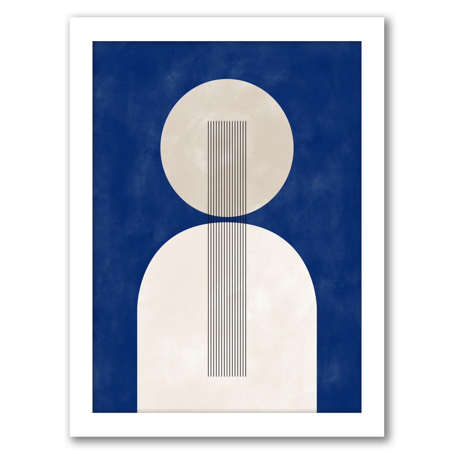 Royal Blue Line Matisse 2 by The Print Republic - Canvas, Poster or Framed Print