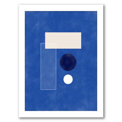 Royal Blue Prints Watercolor Geometry 1 by The Print Republic - Canvas, Poster or Framed Print