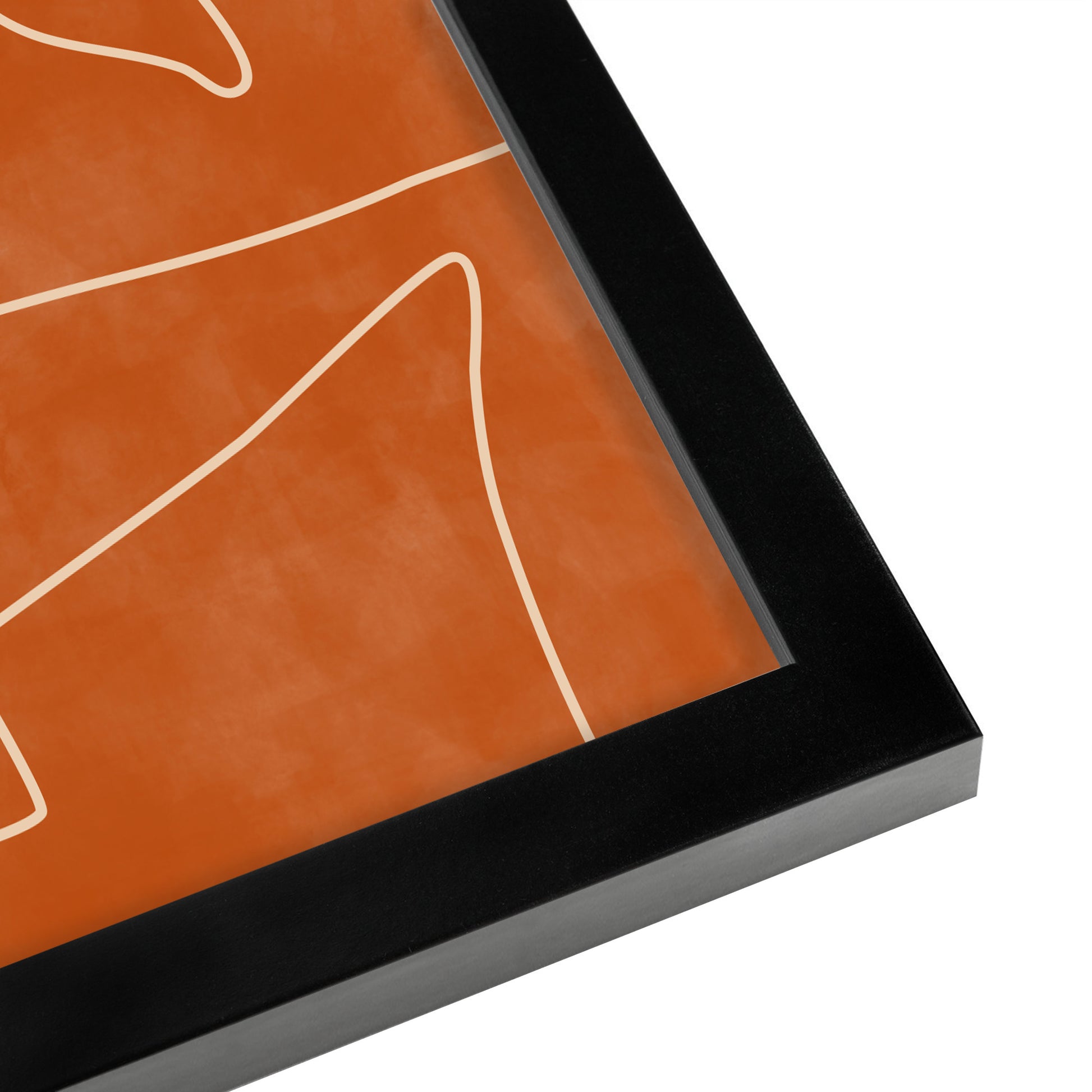 Terracotta Burnt Orange Abstract Shapes 2 by The Print Republic - Canvas, Poster or Framed Print