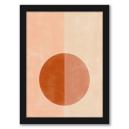 Terracotta Burnt Orange Abstract Shapes 3 by The Print Republic - Canvas, Poster or Framed Print