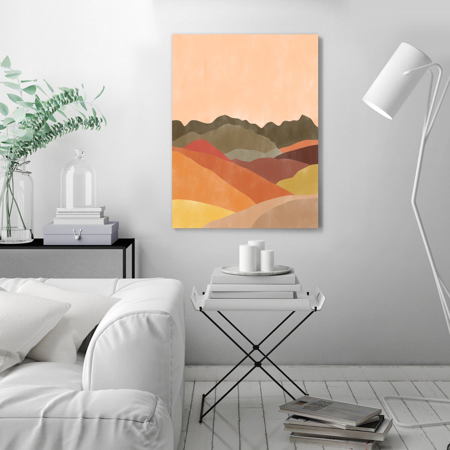 Terracotta Landscape 1 by The Print Republic - Canvas, Poster or Framed Print