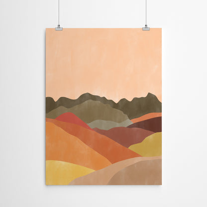 Terracotta Landscape 1 by The Print Republic - Canvas, Poster or Framed Print