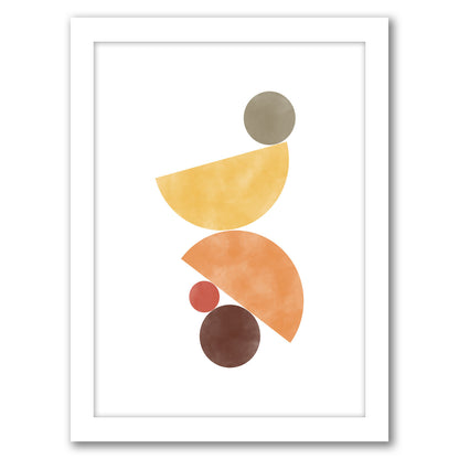 Terracotta Yellow Geometric Shapes 4 by The Print Republic - Canvas, Poster or Framed Print