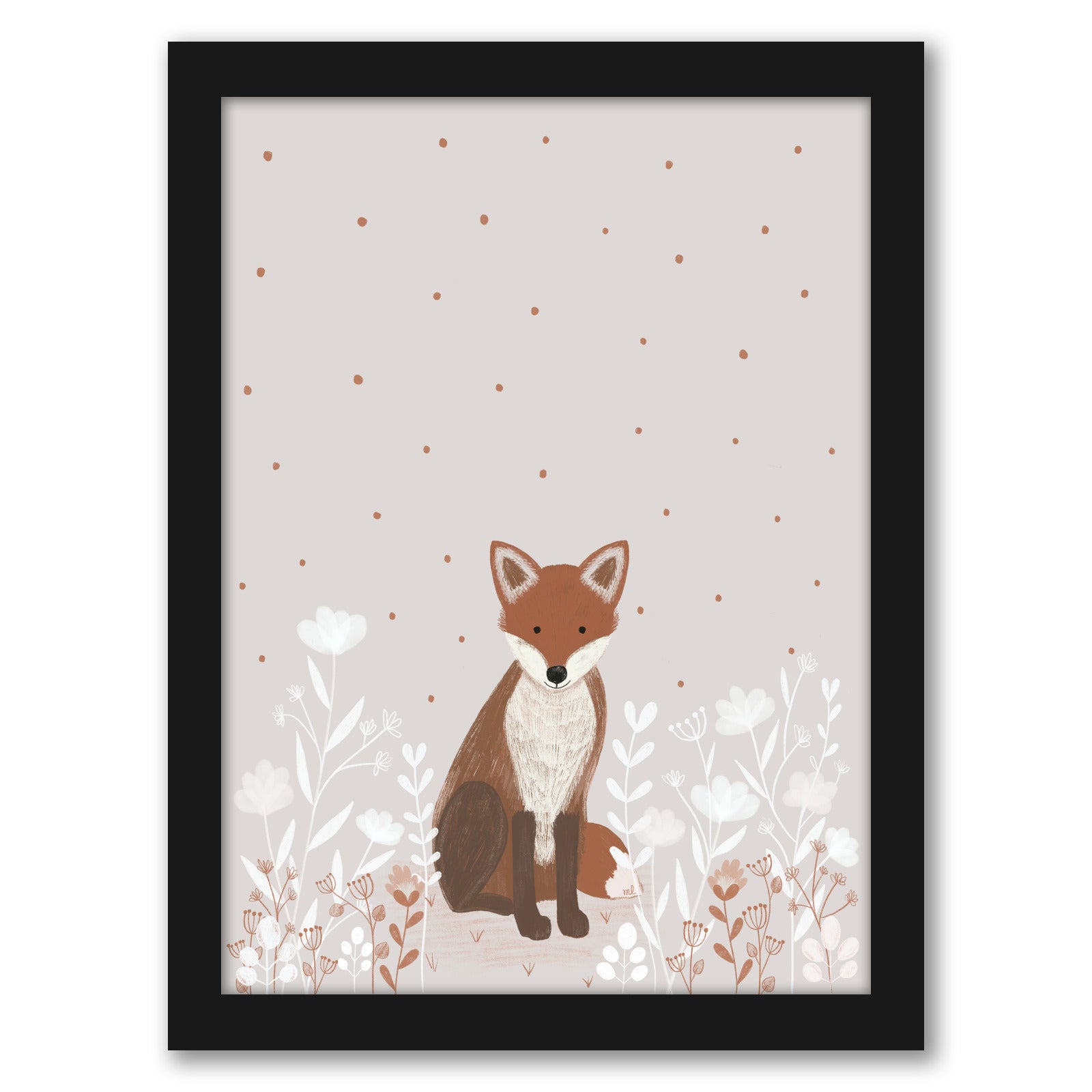 Little Red Fox by Menina Lisboa - Canvas, Poster or Framed Print