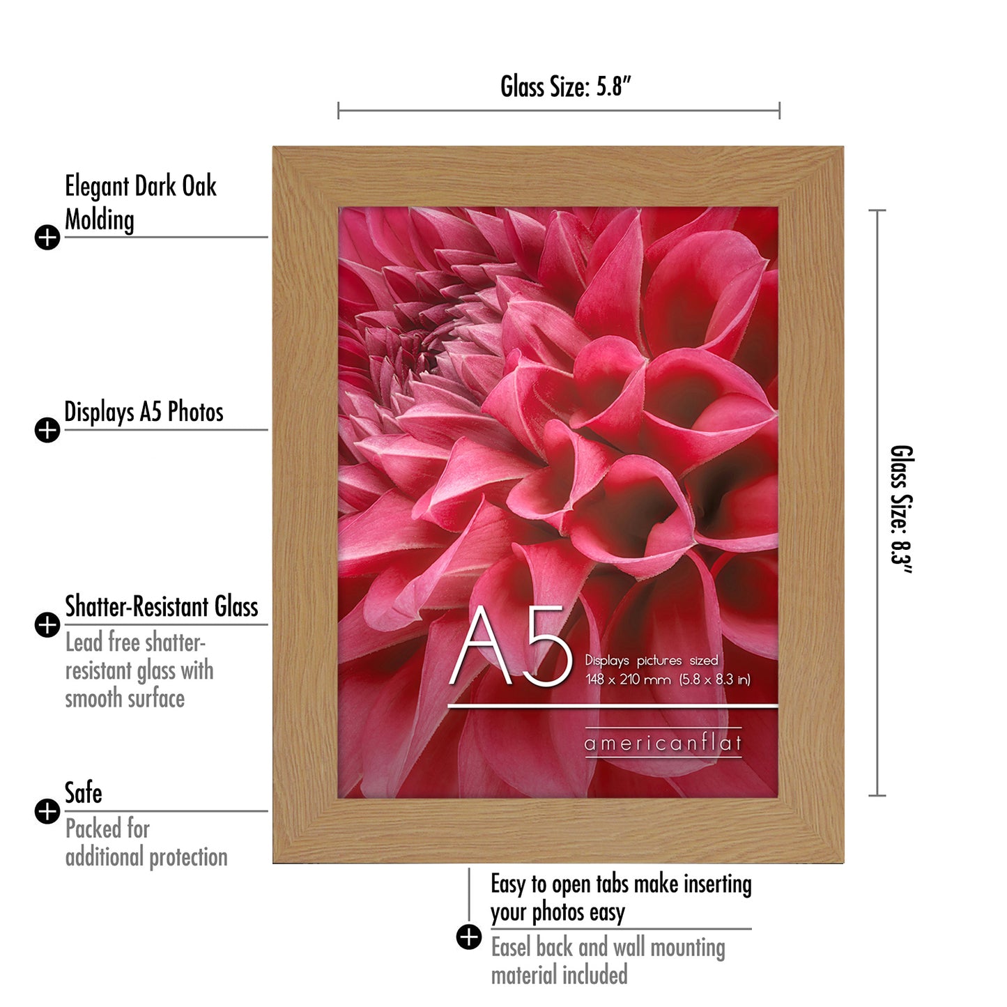 A-Sized Picture Frame (A2, A3, A4, A5) | Choose Size and Color