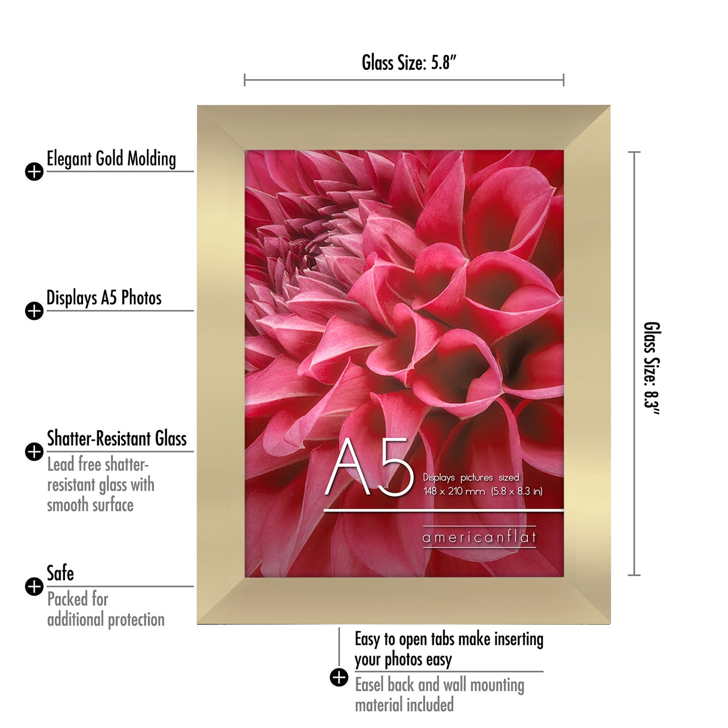 A-Sized Picture Frame (A2, A3, A4, A5) | Choose Size and Color