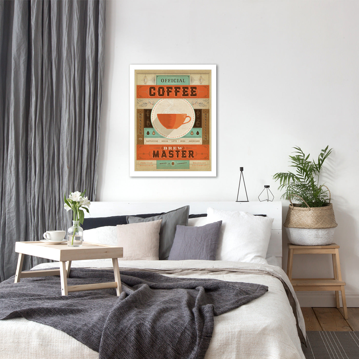 Official Brew Master by Man Cave - White Framed Print - Wall Art - Americanflat