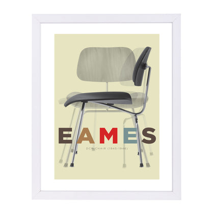 Eames Dcm Chair by Visual Philosophy Framed Print - Americanflat