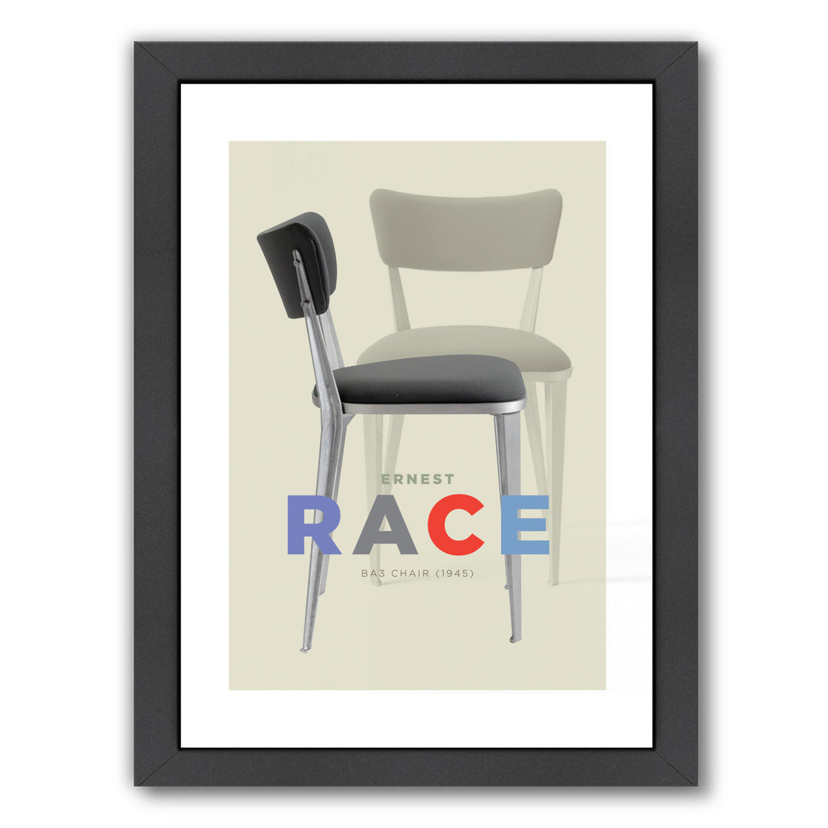 Ernest Race Chair by Visual Philosophy Framed Print - Americanflat