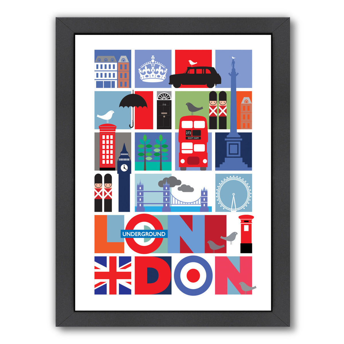 London by Visual Philosophy Framed Print - Americanflat