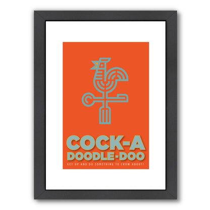 Cock A Doodle Doo by Visual Philosophy Framed Print - Americanflat