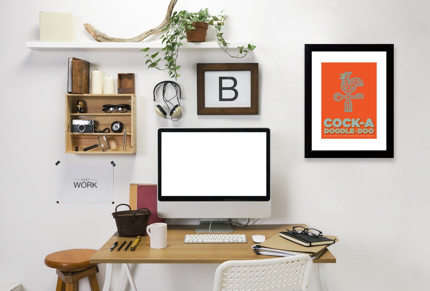 Cock A Doodle Doo by Visual Philosophy Framed Print - Americanflat