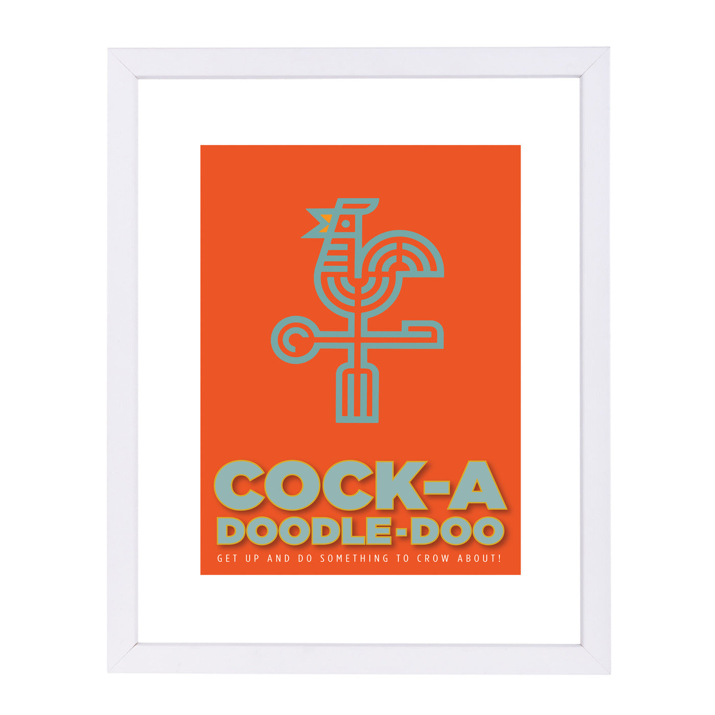 Cock A Doodle Doo by Visual Philosophy Framed Print - Americanflat