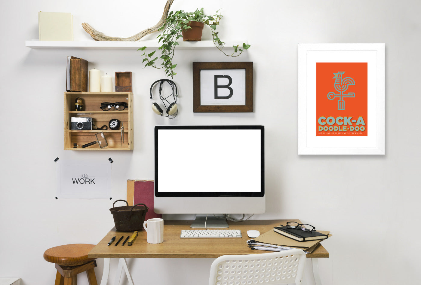 Cock A Doodle Doo by Visual Philosophy Framed Print - Americanflat