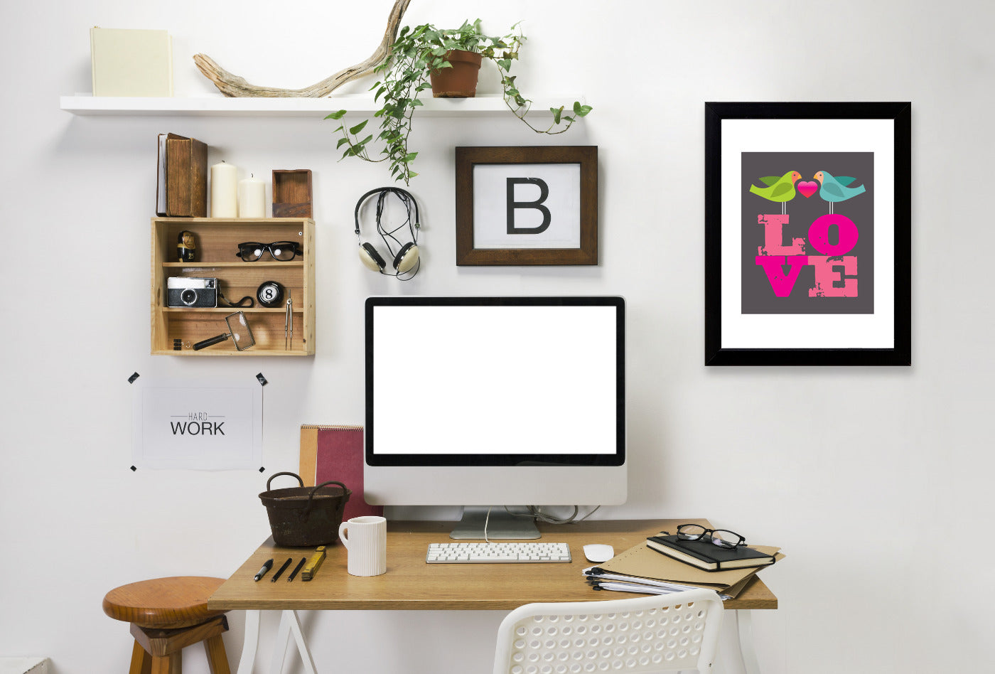 Lovebirds by Visual Philosophy Framed Print - Americanflat