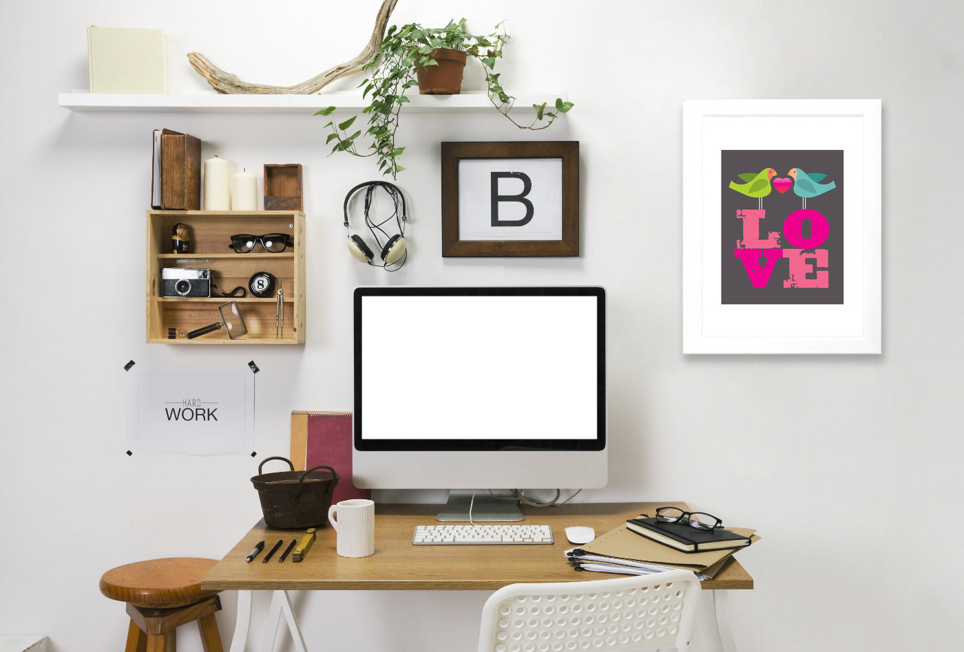 Lovebirds by Visual Philosophy Framed Print - Americanflat