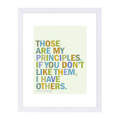 Groucho Principles by Visual Philosophy Framed Print - Americanflat