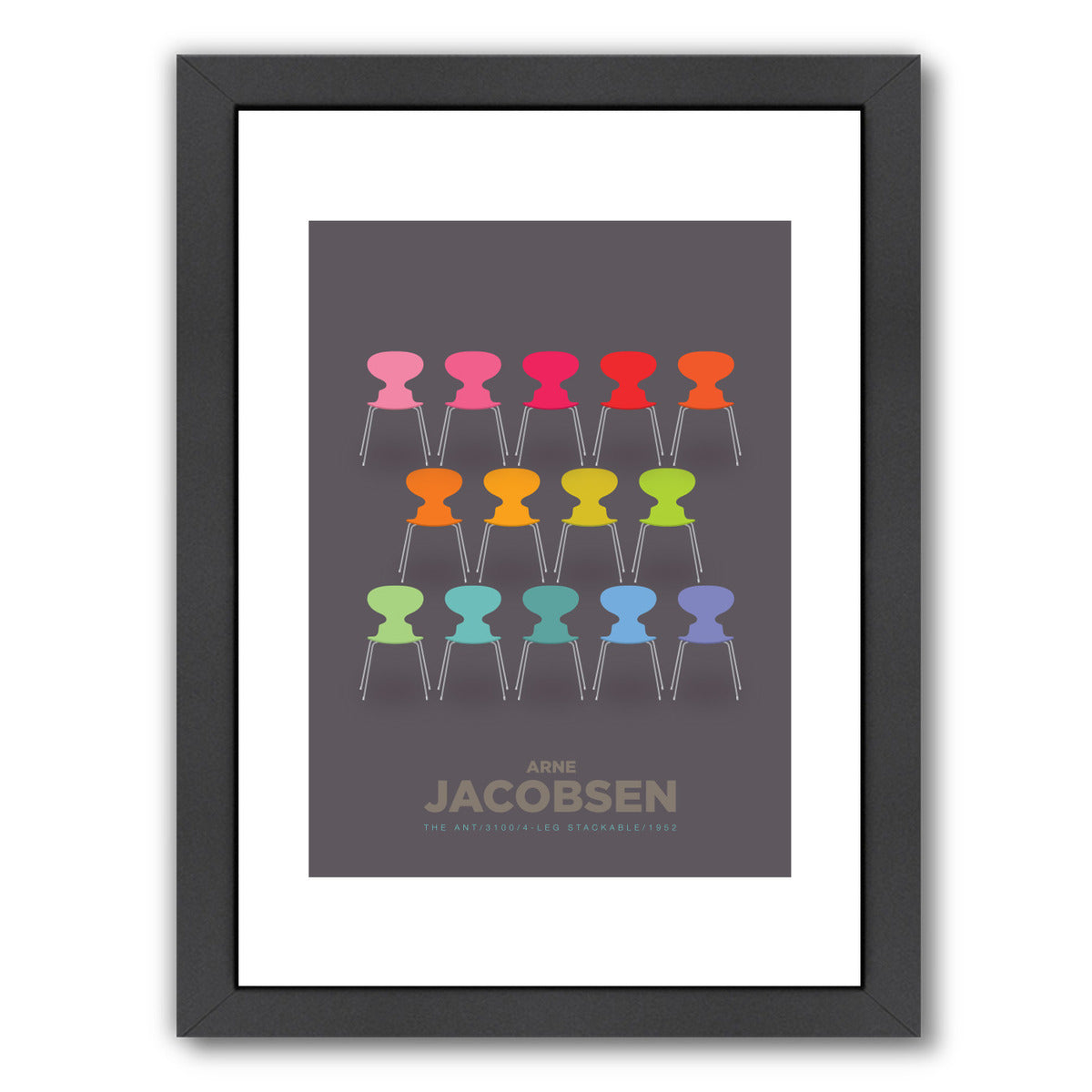 Colorful Ants by Visual Philosophy Framed Print - Americanflat
