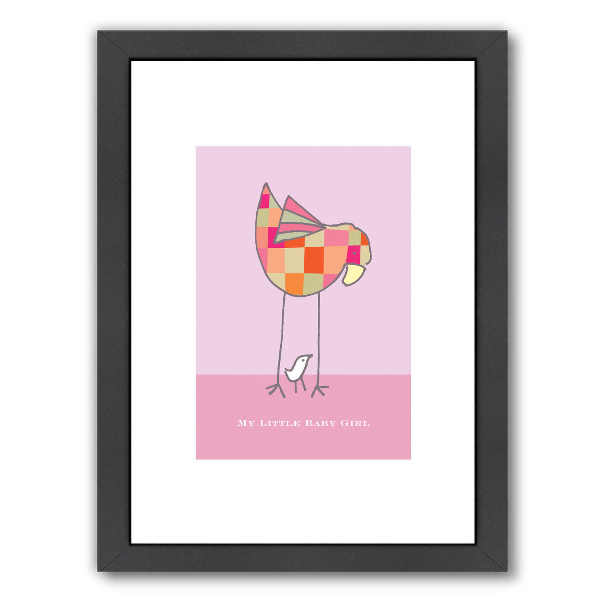 My Little Baby Girl by Visual Philosophy Framed Print - Americanflat