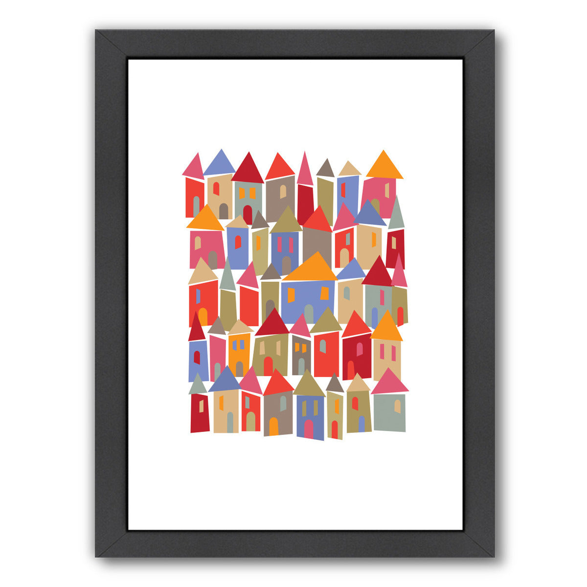 Little Houses by Visual Philosophy Framed Print - Americanflat