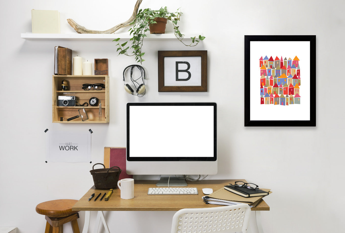 Little Houses by Visual Philosophy Framed Print - Americanflat