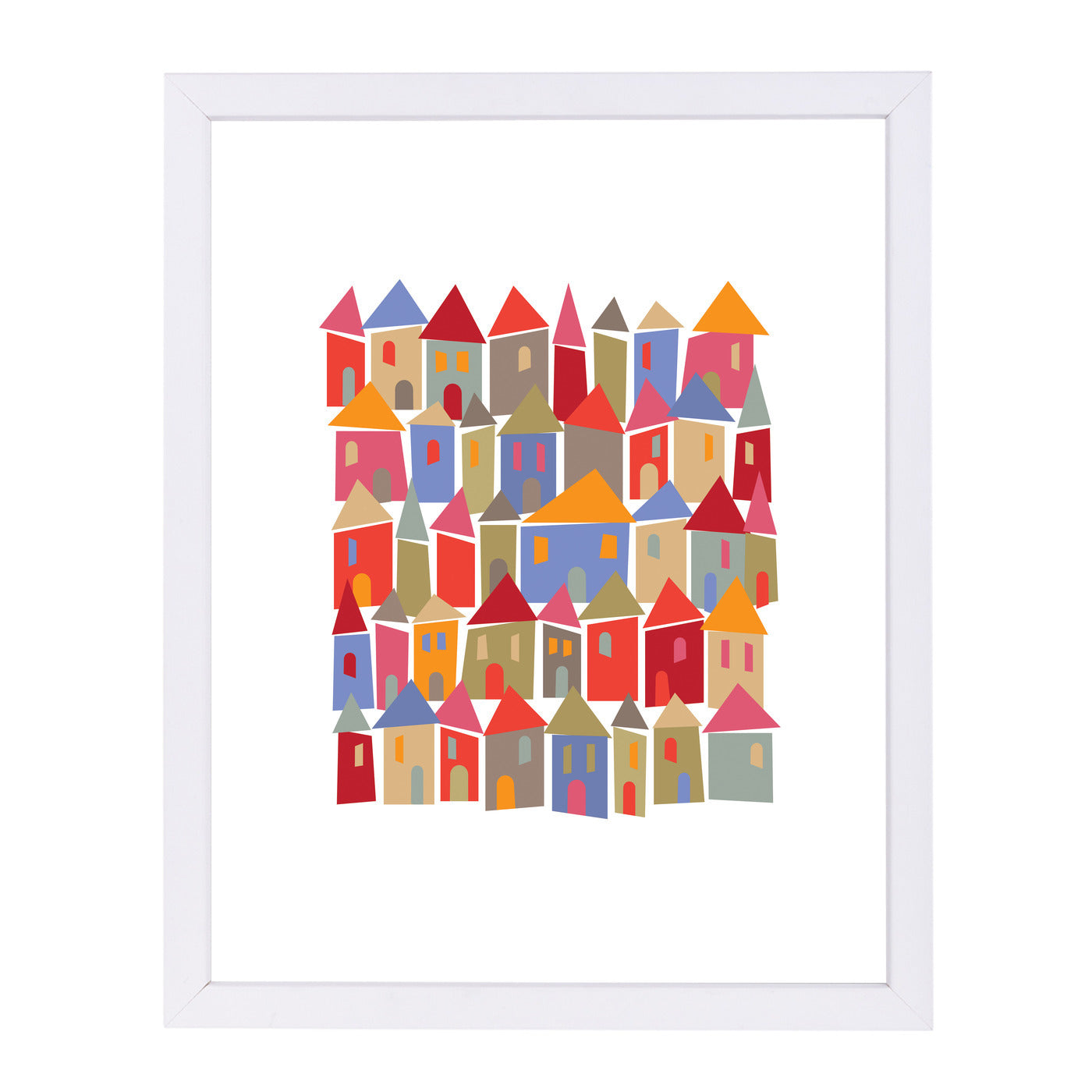 Little Houses by Visual Philosophy Framed Print - Americanflat