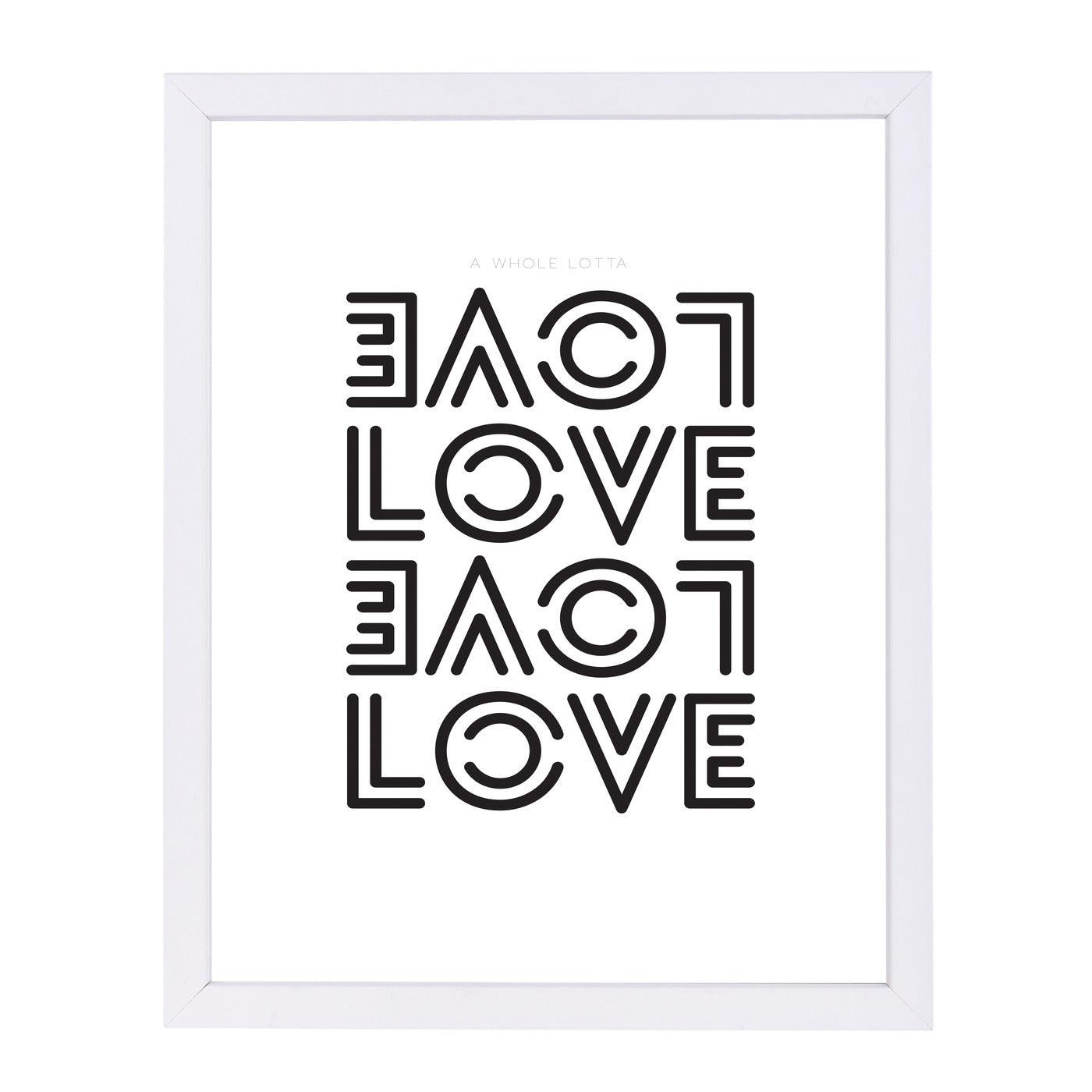 Whole Lotta Love by Visual Philosophy Framed Print - Americanflat
