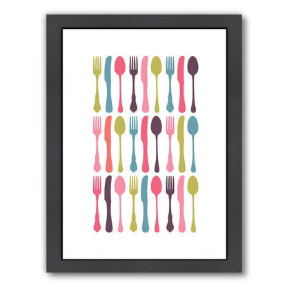 Colorful Cutlery by Visual Philosophy Framed Print - Americanflat