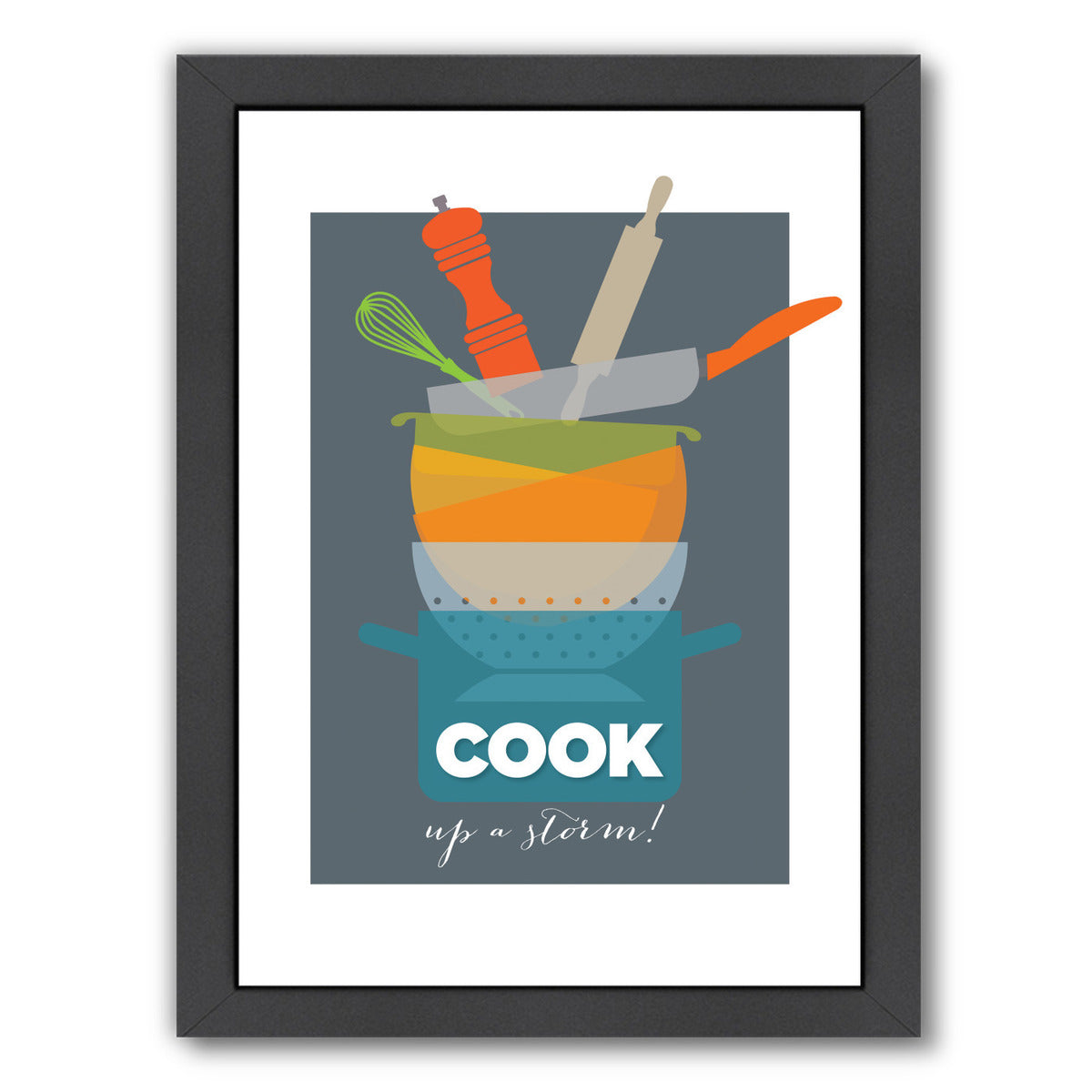 Cook Up A Storm! by Visual Philosophy Framed Print - Americanflat