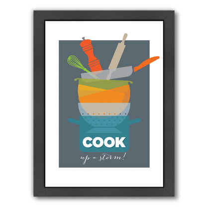 Cook Up A Storm! by Visual Philosophy Framed Print - Americanflat