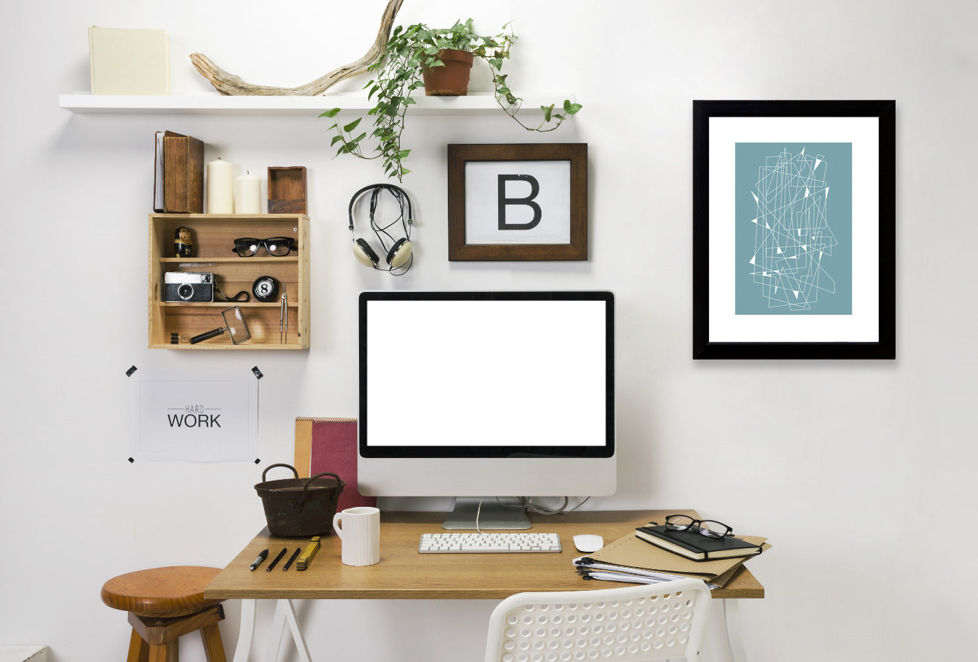Midcentury Scratch by Visual Philosophy Framed Print - Americanflat