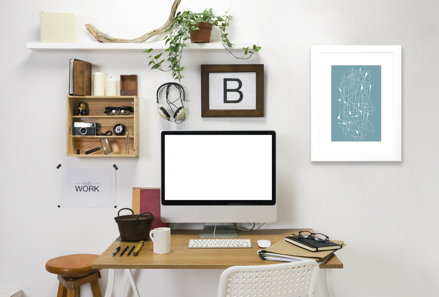 Midcentury Scratch by Visual Philosophy Framed Print - Americanflat