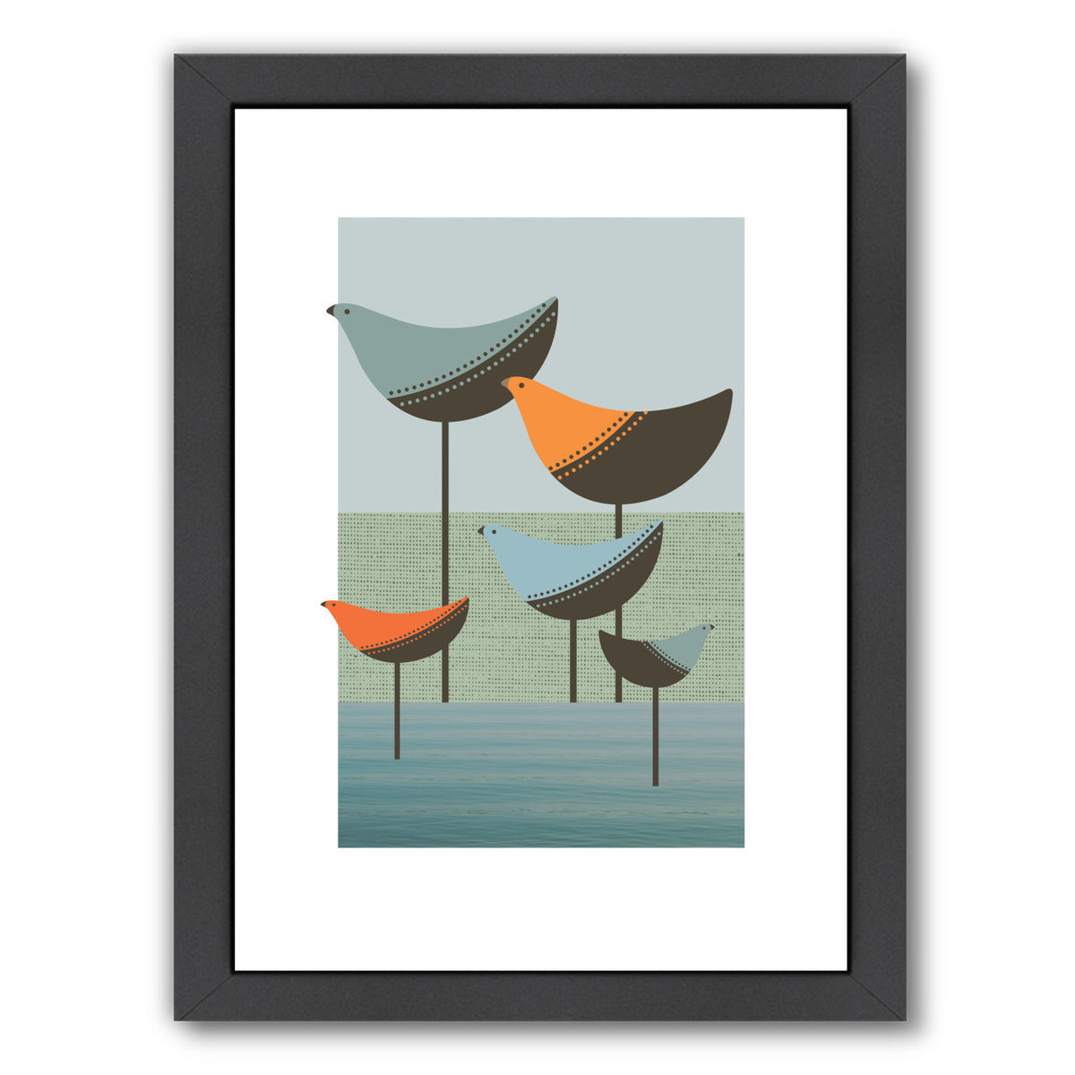 Wading Birds by Visual Philosophy Framed Print - Americanflat