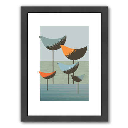 Wading Birds by Visual Philosophy Framed Print - Americanflat