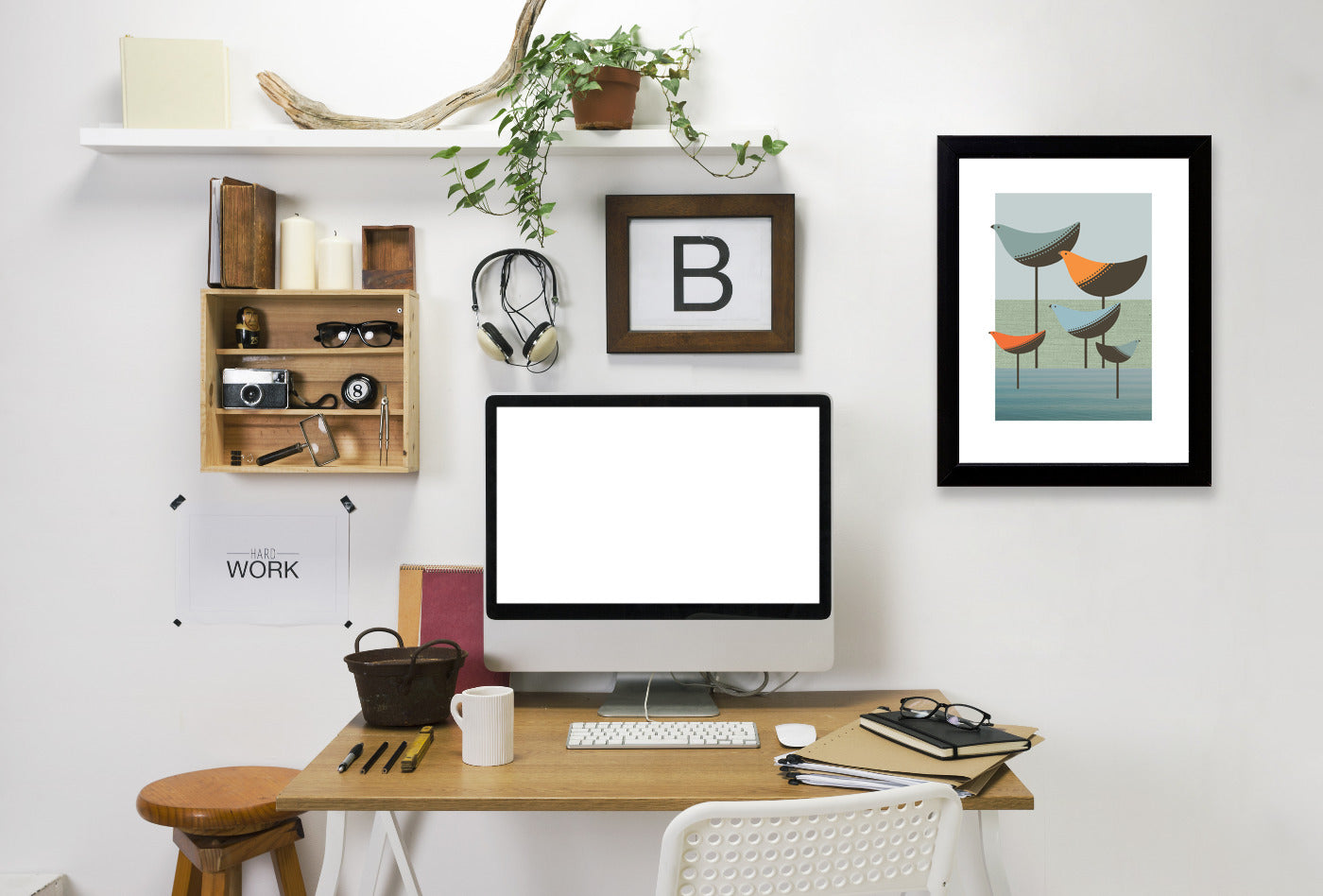 Wading Birds by Visual Philosophy Framed Print - Americanflat