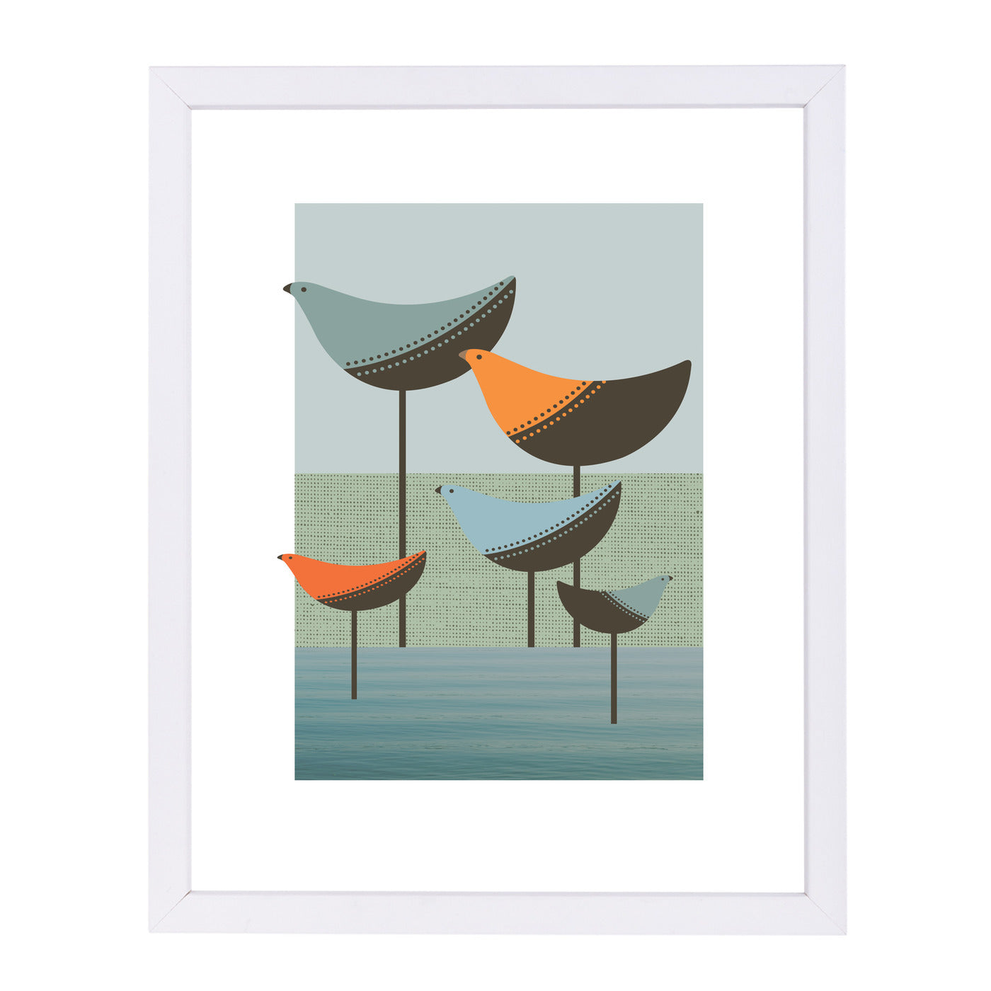 Wading Birds by Visual Philosophy Framed Print - Americanflat
