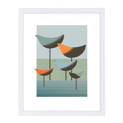 Wading Birds by Visual Philosophy Framed Print - Americanflat