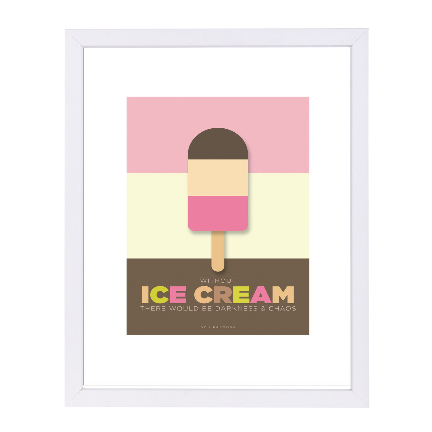 Ice Cream by Visual Philosophy Framed Print - Americanflat