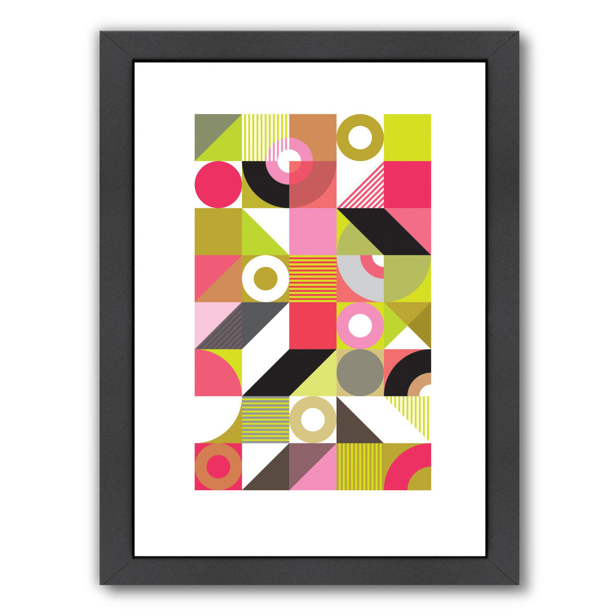 Midcentury Harlequin by Visual Philosophy Framed Print - Americanflat