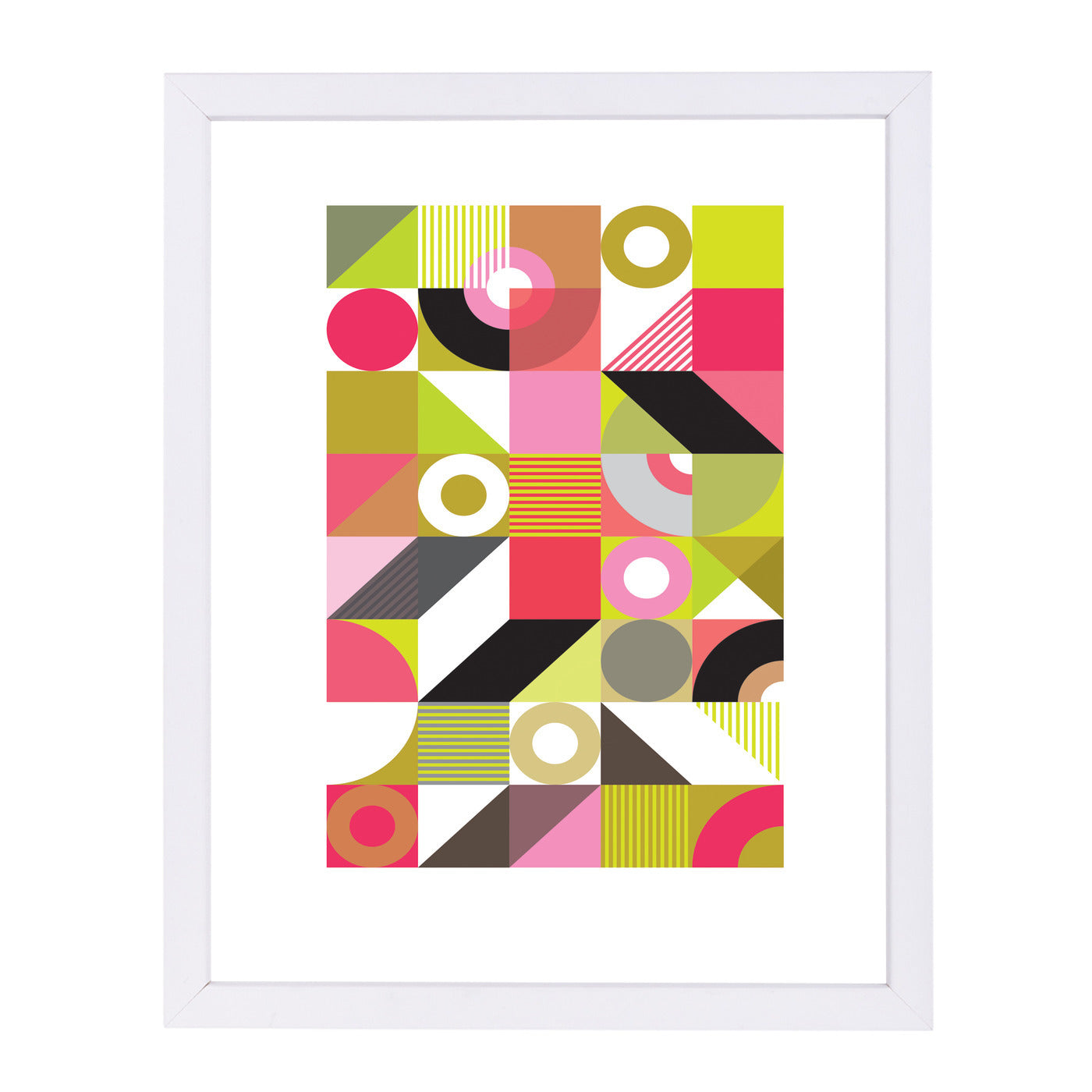 Midcentury Harlequin by Visual Philosophy Framed Print - Americanflat