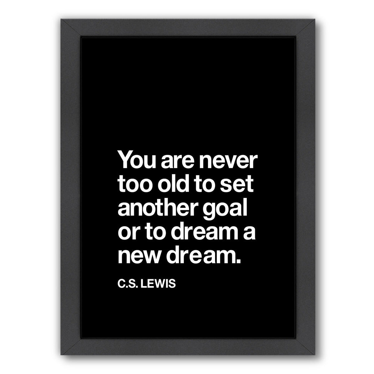 Cs Lewis by Motivated Type Framed Print - Americanflat