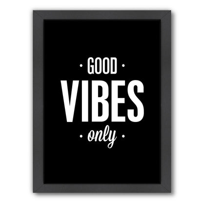 Good Vibes Only by Motivated Type Framed Print - Americanflat