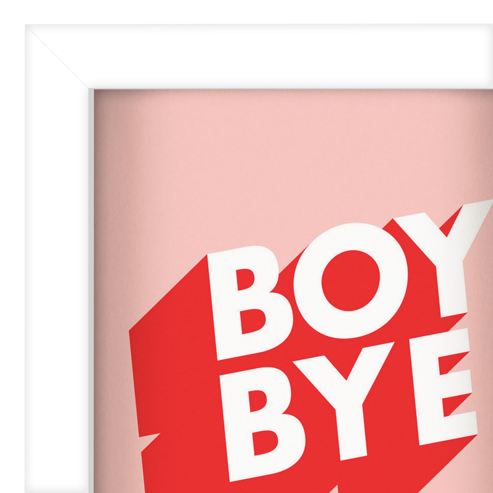 Boy Bye By Motivated Type - Shadow Box Framed Art - Americanflat