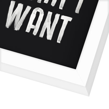 Doing What I Want By Motivated Type - Shadow Box Framed Art - Americanflat