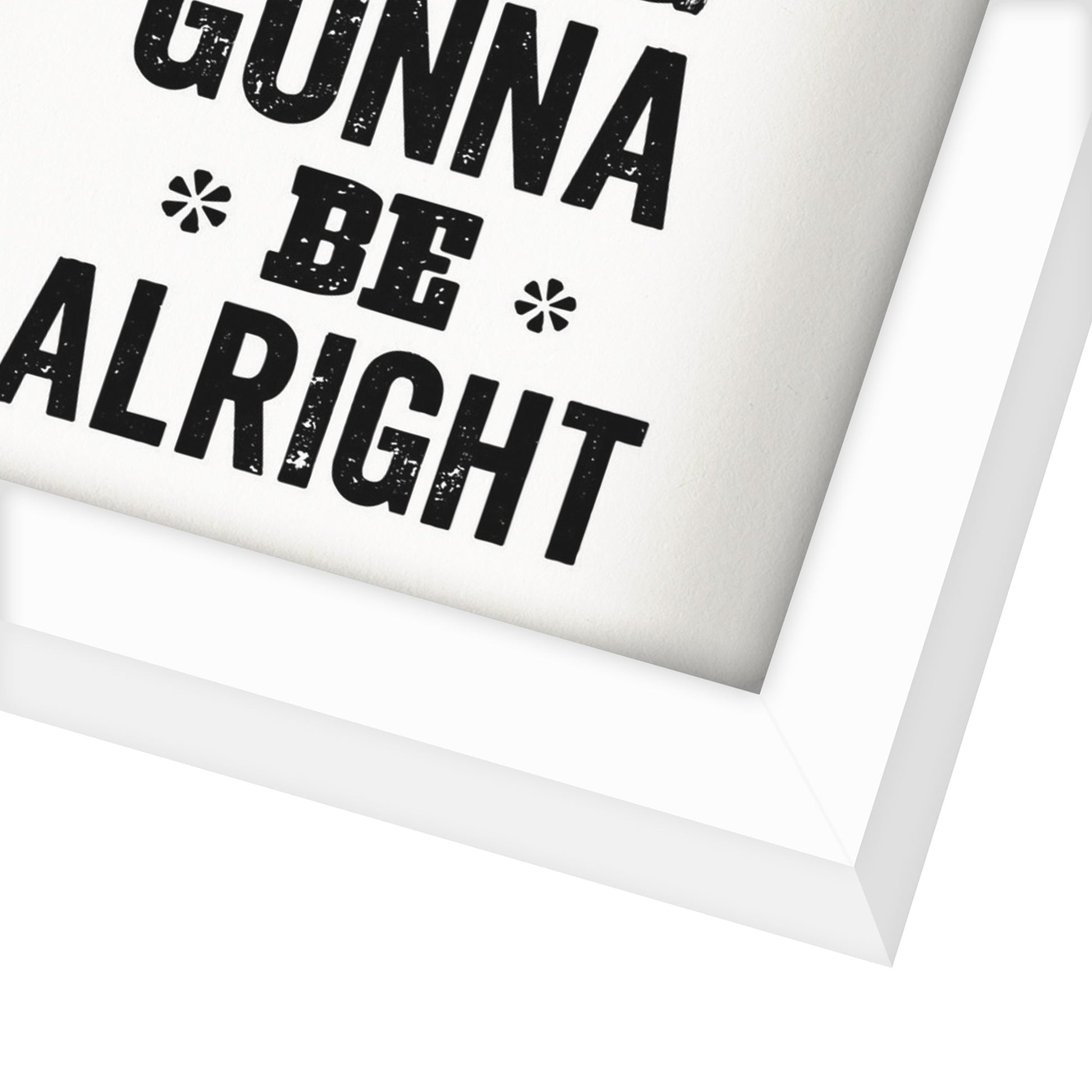Every Little Thing Is Gonna Be Alright By Motivated Type - Shadow Box Framed Art - Americanflat