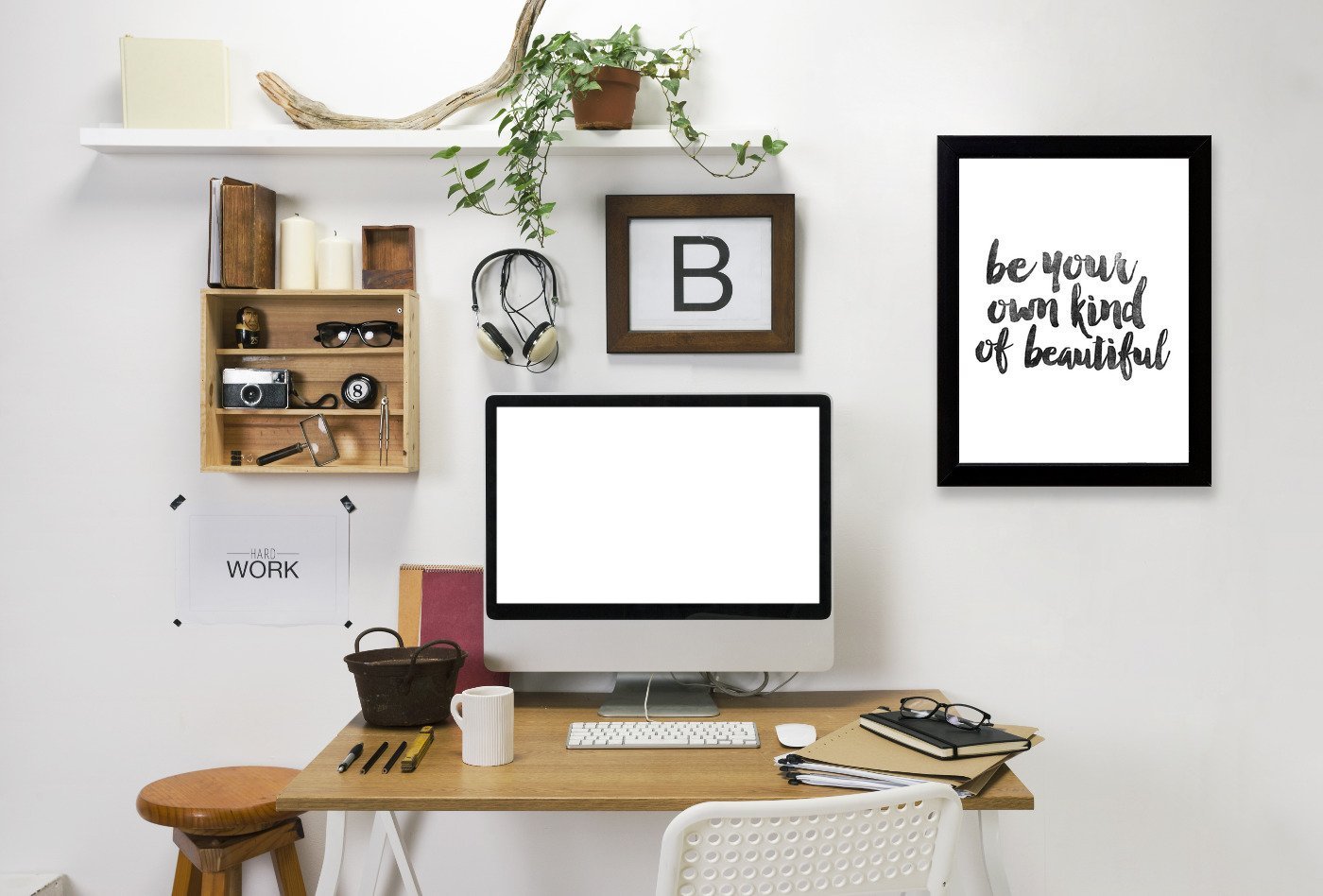 Be Your Own Kind Of Beautiful by Motivated Type Framed Print - Americanflat