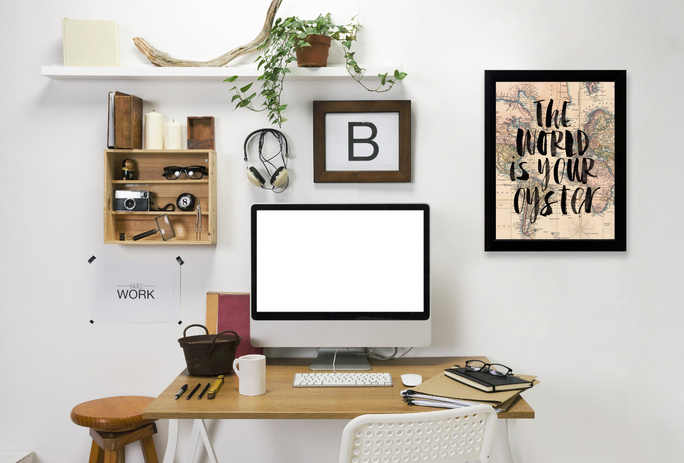 The World Is Your Oyster 2 by Motivated Type Framed Print - Americanflat