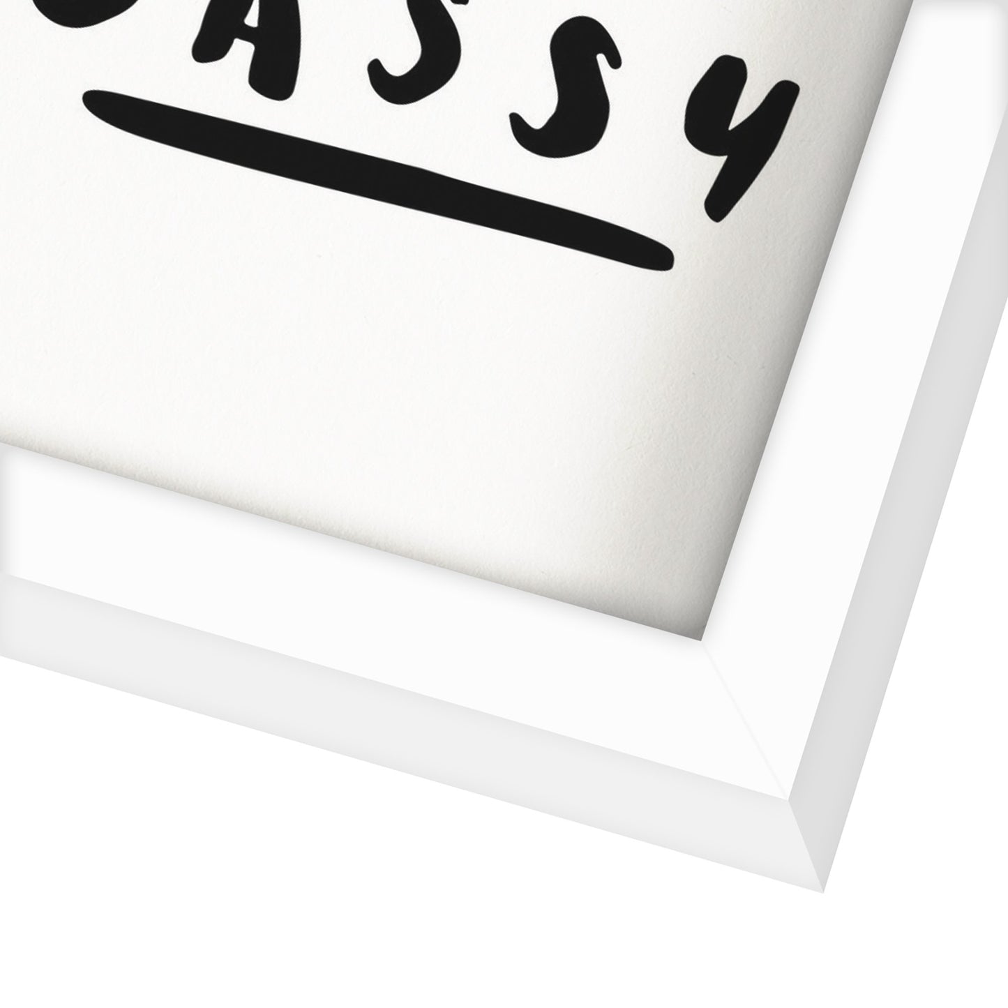 Born Sassy By Motivated Type - Shadow Box Framed Art - Americanflat