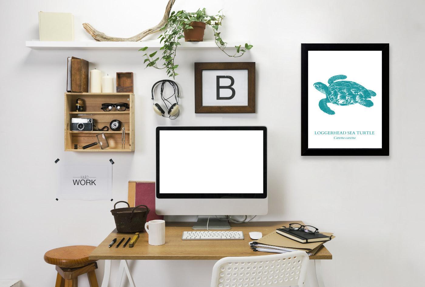 Sea Turtle by Samantha Ranlet Framed Print - Americanflat